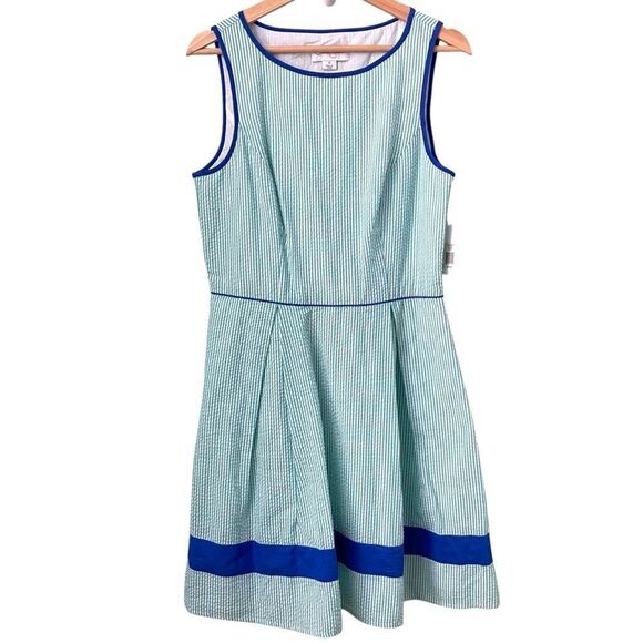 NWT Jessica Simpson Seerscuker Stripped Sleeveless Dress in Size 10 - Picture 3 of 10